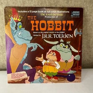 The Hobbit Vinyl LP & Booklet, J.R.R Tolkien, Disney 1977 Rankin/Bass